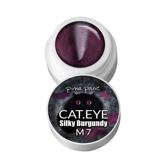 cat eye silky burgundy