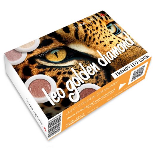 Set Colour Gel Leo Golden Diamond  - 4 x 5g Farbgel