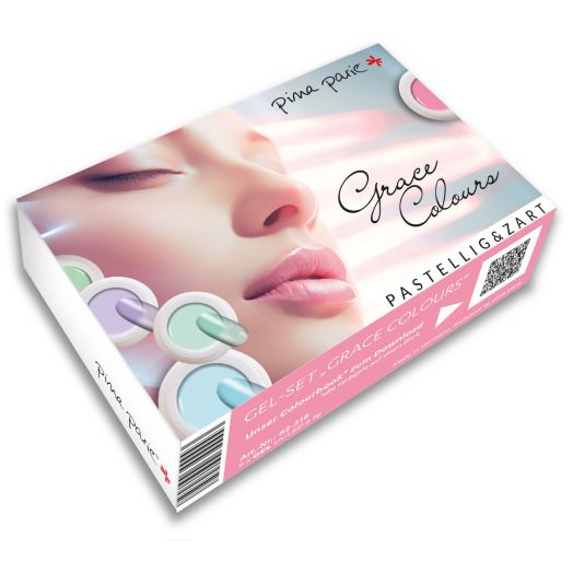 Set Grace Colours Opal Farben plus Gloss gel white Satin 