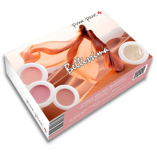 UV- Colour Gel Set incl. Beauty 2026 Eintrittsgutschein "Bellissima" - 4 x 5g Farbgel