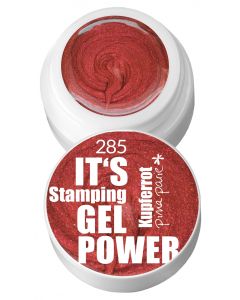 Tiegel mit Deckel, Stamping Gel Kupferrot