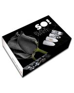 SO! Nail Art Set Black & White  - 6 x 5g
