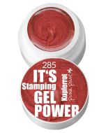 Tiegel mit Deckel, Stamping Gel Kupferrot