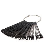 Tip-Ring (schwarz) mit 50 Kunststoff-Tips, Form: gerade